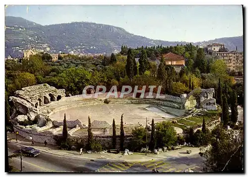 Moderne Karte Nice Les Arenes Vestiges Romains