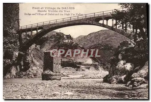 Ansichtskarte AK Pont et Village de Daluis Haute Valle du Var