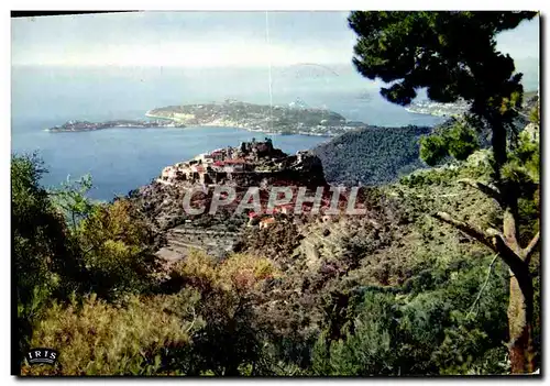 Moderne Karte Eze et le Cap Ferrat