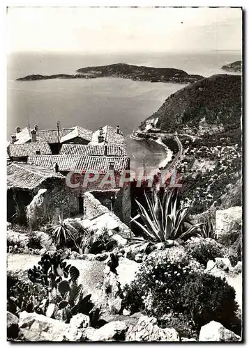 Cartes postales moderne Eze Village Vue sur Eze sur mer et le Cap Ferrat prise du jardin exotique