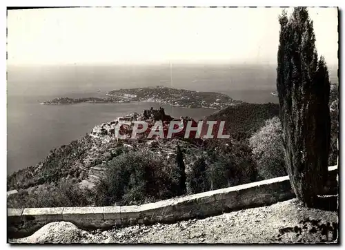 Moderne Karte Eze Village et le Cap Ferrat