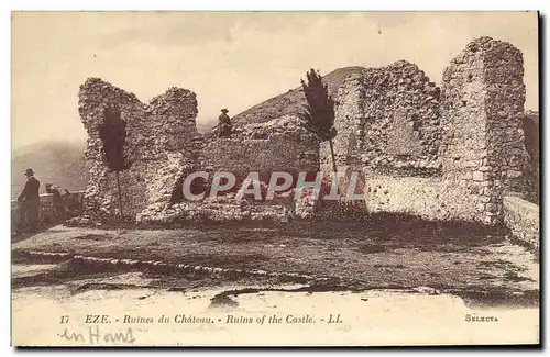 Cartes postales Eze Ruines du Chateau