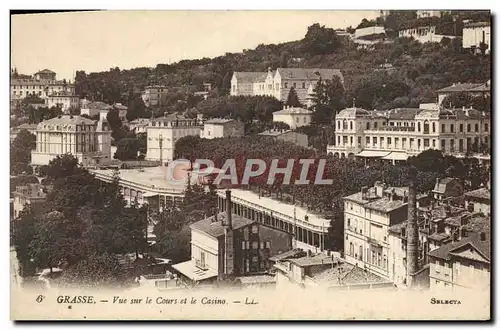 Ansichtskarte AK Grasse Vue sur le Cours et le Casino