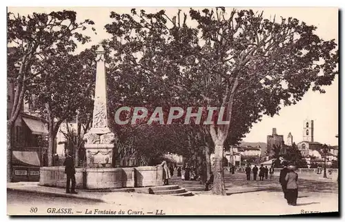 Ansichtskarte AK Grasse La Fontaine du Cours