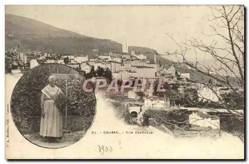 Cartes postales Grasse Vue Generale Femme Folklore