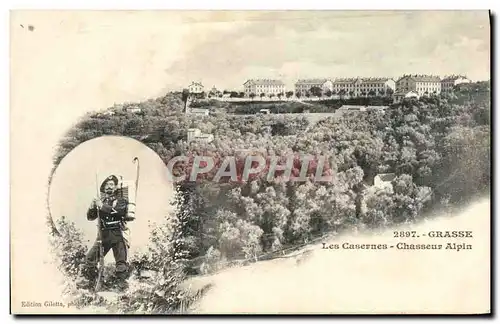 Cartes postales Grasse Les Casernes Chasseur Alpin Militaria