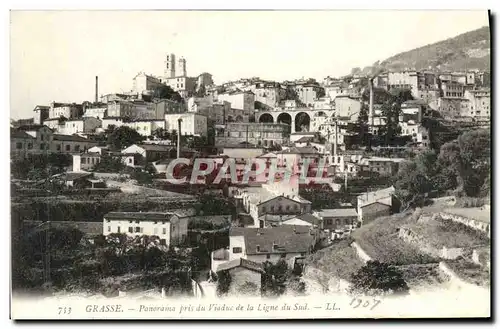 Cartes postales Grasse Panorama pris du Viaduc de la Ligne du Sud