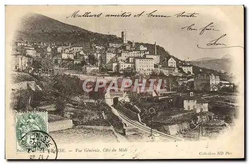 Cartes postales Grasse Vue generale Cote du Midi