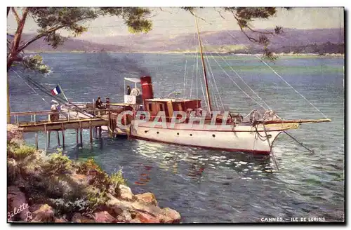 Cartes postales Cannes lle de Lerins Bateau