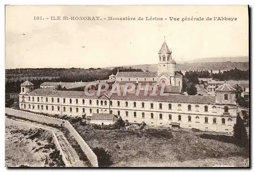 Cartes postales Ile Saint Honorat Monastere de Lerins Vue generale de l&#39Abbaye