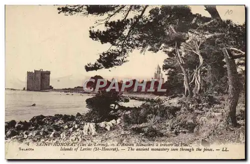 Cartes postales Saint Honorat L&#39Ancien Monastere a travers les Pins