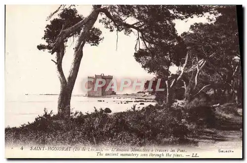 Cartes postales Saint Honorat L&#39Ancien Monastere a travers les Pins