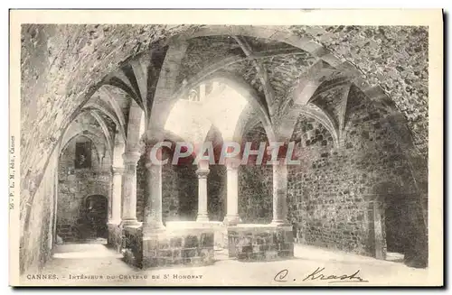 Cartes postales Cannes Interieur du Chateau de St Honorat