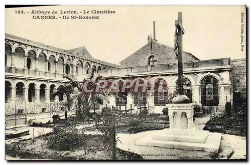 Ansichtskarte AK Abbaye de Lerins Le Cimetiere Cannes lle St Honorat