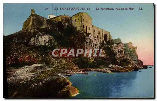 Cartes postales lle Sainte Marguerite La Forteresse vue de la Mer
