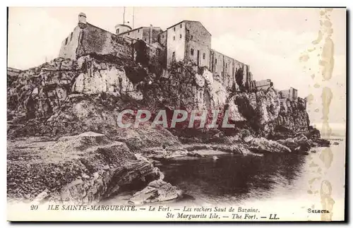 Cartes postales lle Sainte Marguerite Le Fort Les rochers Saut de Bazaine