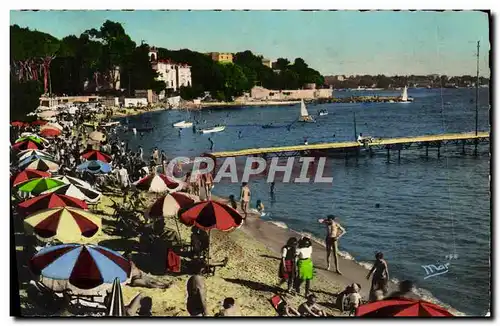 Moderne Karte Juan les Pins La Plage