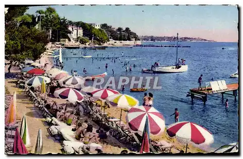 Moderne Karte Juan les Pins Une des Plages