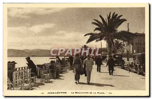 Cartes postales Juan les Pins Le Boulevard de la Plage