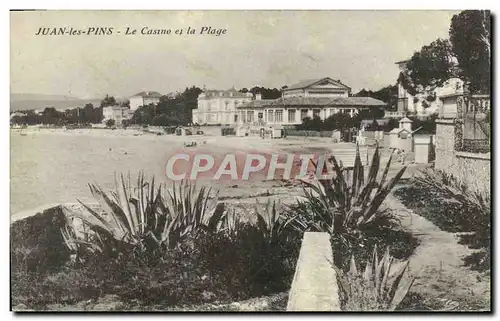 Cartes postales Juan les Pins Le Casino et la Plage