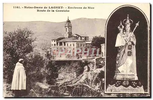 Cartes postales Notre Dame de Laghet Environs de Nice Route de la Corniche