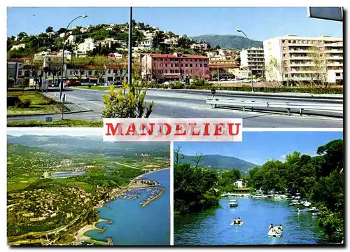 Cartes postales moderne Mandelieu Cote D&#39Azur La coline Le bord de mer La Siagne