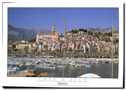 Cartes postales moderne Menton Bateaux