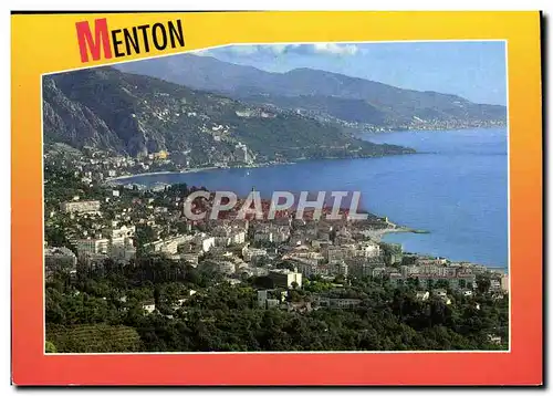 Cartes postales moderne Menton Vue generale