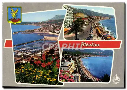 Cartes postales moderne Menton Le nouveau port Boulevard General Leclerc