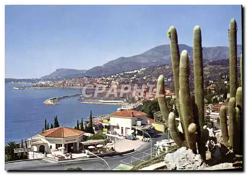 Moderne Karte Menton Vue Generale Le Nouveau Port