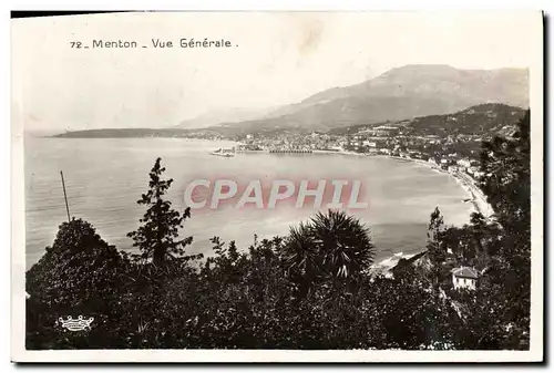 Cartes postales Menton Vue Generale