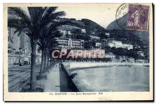 Cartes postales Menton Le Quai Bonaparte