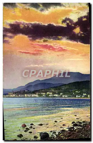 Cartes postales Menton Coucher du Soleil