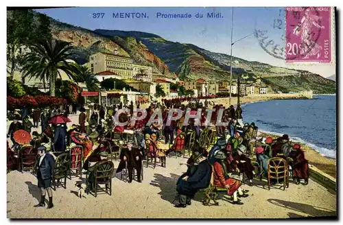 Cartes postales Menton Promenade Du Midi