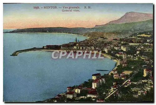 Cartes postales Menton Vue Generale