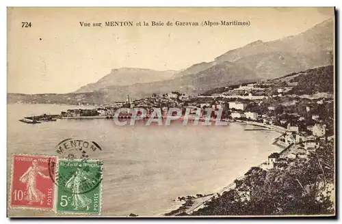 Ansichtskarte AK Menton La Baie de Garavan