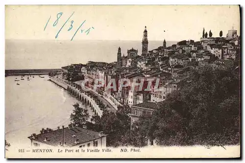 Cartes postales Menton Le Port et la Vieille Ville