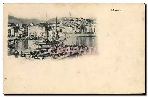 Cartes postales Menton Bateaux