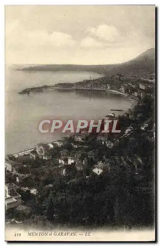 Cartes postales Menton et Garavan