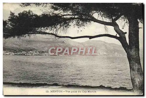 Ansichtskarte AK Menton Vue Prise Du Cap Martin