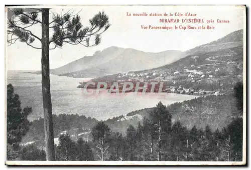 Cartes postales Miramar D&#39Esterel Pres Cannes Vue panoramique Le Cap Roux et la baie