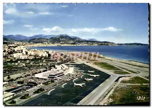 Cartes postales moderne Nice Cote D&#39Azur Aeroport la baie des anges et le Cap Ferrat