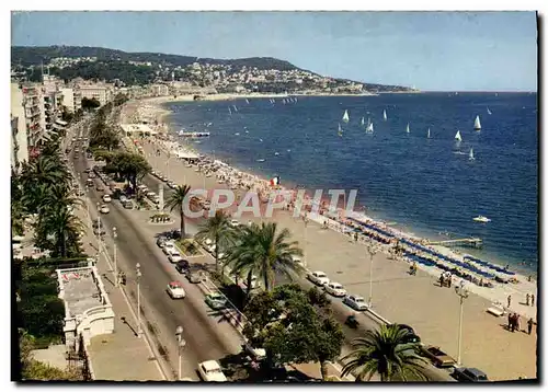 Cartes postales moderne Nice La Promenade des Anglais et le Cap de Nice