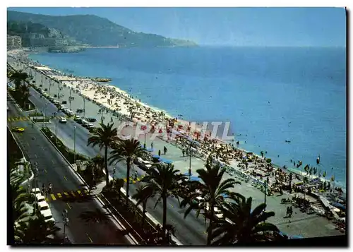 Moderne Karte Nice La Promenade des Anglais Le Mont Boron