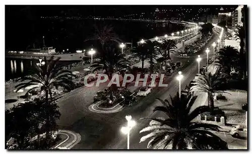 Cartes postales Nice et la Promenade des Anglais la Muit