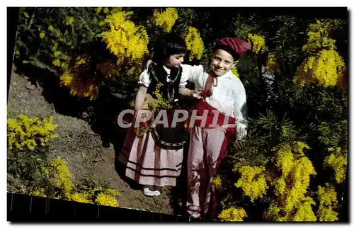 Ansichtskarte AK Nice Le Cote D&#39Azur Enfants en Costumes Nicois Folklore