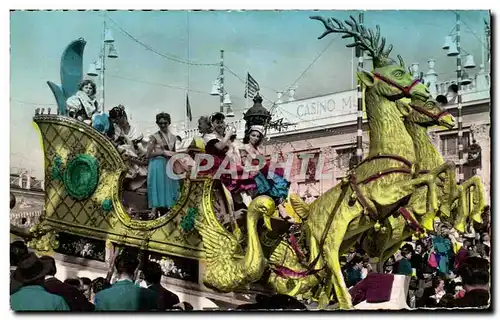 Cartes postales Nice Carnaval Le char des reines du Folklore Sidro et Beglia