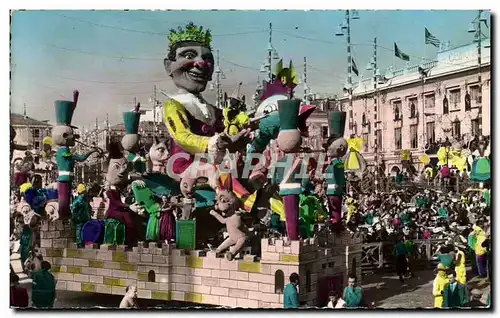 Cartes postales Carnaval De Nice Char de sa majeste Carnaval LXX Sidro et Beglia