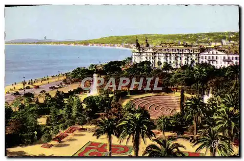 Cartes postales Nice Le Theatre de Verdure et la Baie des Anges