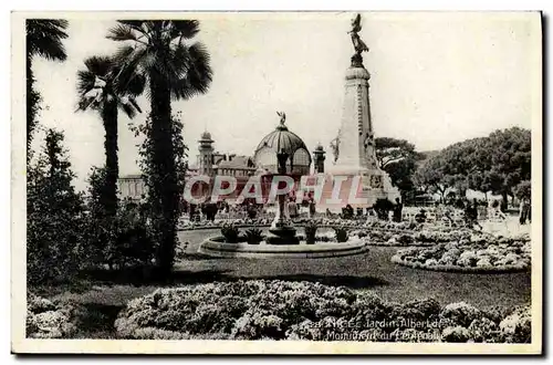 Ansichtskarte AK Nice Jardin Albert 1er et monument du Centenaire